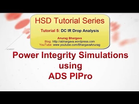 HSD Tutorial-5: DC-IR Drop Analysis using PIPro