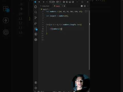 JS Interview Question 🔥 Largest Number in Array (2 Ways)