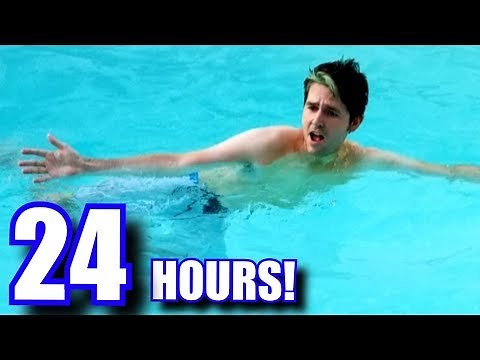 24 Hours In A Swimming Pool Challenge!