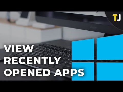 How to View Recently Opened Apps in Windows 10