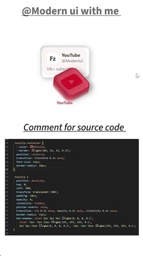 CSS Hover Effect in YouTube Button #coding #html #css