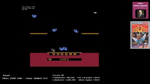 Garrett Holland became undisputed Knight of the Realm by vanquishing his on-screen foes and leaderboard competitors on Joust for the Atari 2600 (EMU). Bounders, Hunters, and Shadow Lords were no match for Garrett astride his trusty 8-bit ostrich – over 90 minutes, Garrett rules the skies and voluntarily ended his game with knights in reserve to finish with a new TG record of 2,031,300 points. Check out the moment Garrett rolls the score table to 2 million! | Twin Galaxies