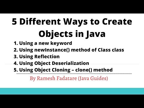 5 Ways to Create an Objects in Java