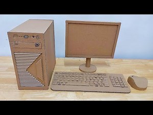 How to make Mini Cardboard Computer | Cardboard Computer | DIY Mini Computer