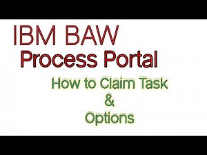 IBM BAW Process Portal | How to Claim Task | How to Create User | IBM BPM ‪@GCPWorldWideTraining‬