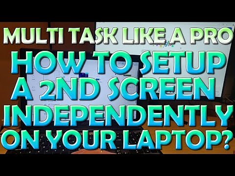 Multitask Like a Pro - Setup a 2nd Screen to Work Independently on your Laptop!