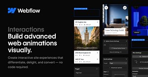 Build web animations visually with Webflow Interactions