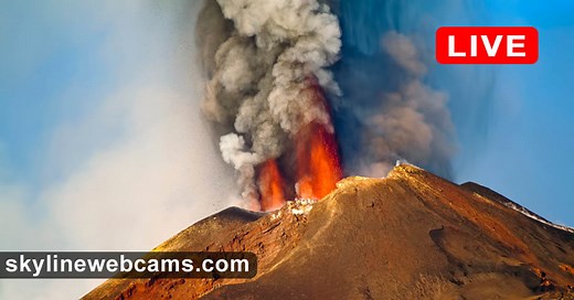 【LIVE】 Webcam Mount Etna | SkylineWebcams