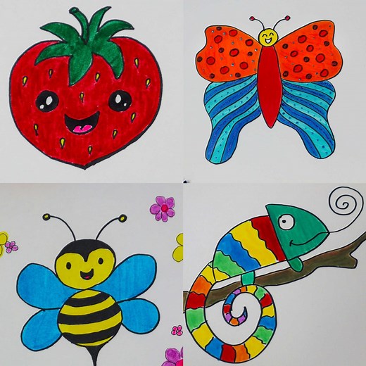40 Easy Drawing Ideas for Kids