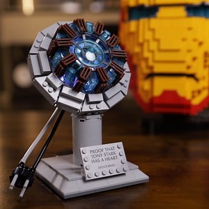 LEGO Iron Man Helmet and Arc Reactor by Bricker Builds Build these models for yourself! https://bit.ly/3xHTCEA (use code LETSBUILD for $5 off) | Beyond the Brick