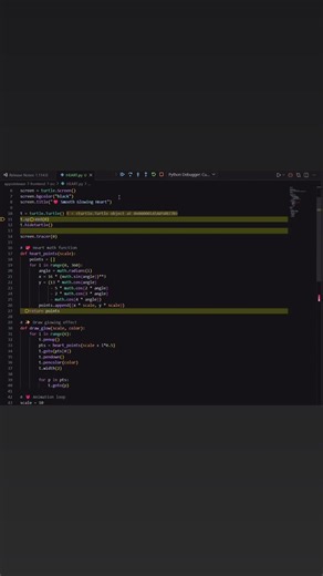 I Made a Heart Using Python Code ❤️ | Python Art for Beginners