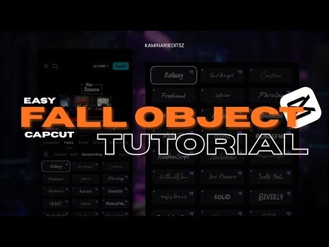 Falling Object Effect Full Tutorial | Capcut