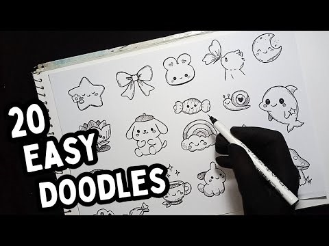 20 easy doodles you can draw when bored