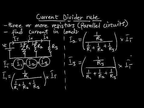 Ep 12: Current Divider rule for multiple loads (Parallel Circuits)