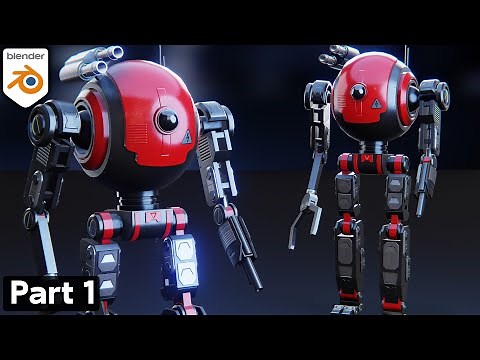 Sci-Fi Combat Robot - Part 1 (Blender Tutorial)