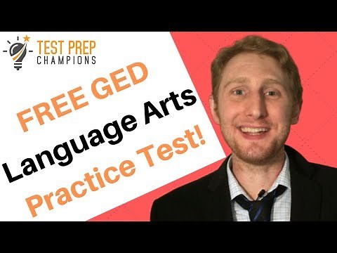 FREE GED Language Arts Practice Test Part 1!