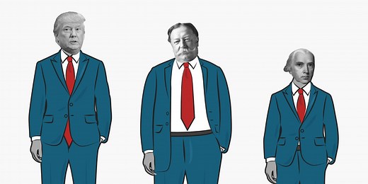 This video shows all of the US presidents in order of height
