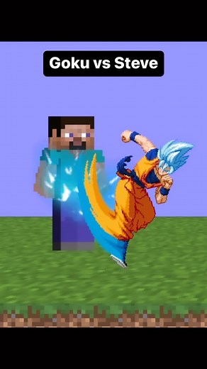 Creative Mode Steve vs Goku! Minecraft vs Dragon Ball Super! #minecraft #goku | Animation Rewind