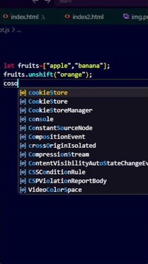 how to add element in array first position | js tutorial