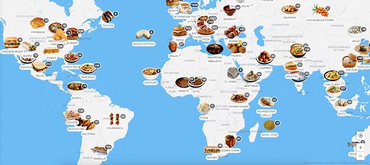 TasteAtlas, An Interactive Map That Plots Where Popular Local Food Around the World Can Be Found