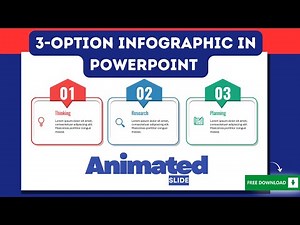 3-Option Infographic in PowerPoint | Animated Slide
