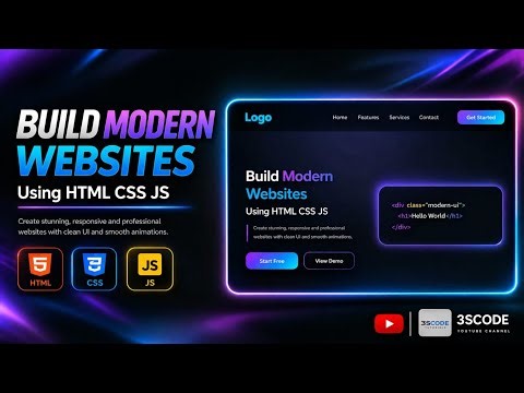 Responsive Web Design Full Tutorial 2026 | HTML CSS JS for Beginners #WebDevelopment #HTML #CSS #js