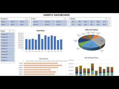 How to Create Dashboards in Excel