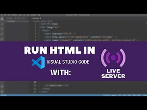 How to run HTML in Visual Studio Code [2021]
