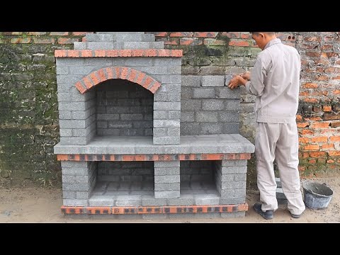 DIY Construction An Outdoor Kitchen - How To Build An Oven From Start To Finish
