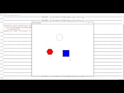 [Beginner] Making Shapes and Colors with the Turtle Graphics Library in Python