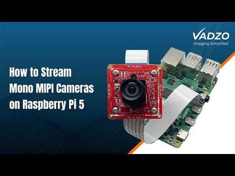 How to Stream Monochrome MIPI Camera on Raspberry Pi 5 using Python OpenCV & Camera | Vadzo Imaging