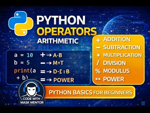 "Calculator Bana Do 5 Minute Me! | Arithmetic Operators 😱" basic to advance #operators #pythonbasic