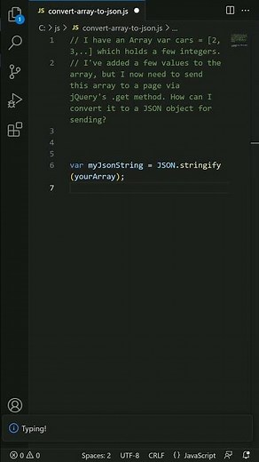 javascript - Convert array to JSON