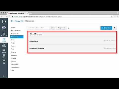 Discussions Canvas Tutorial Video Series
