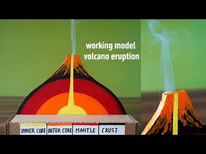 How to make VOLCANO ERUPTION - best school project for students | full working model
