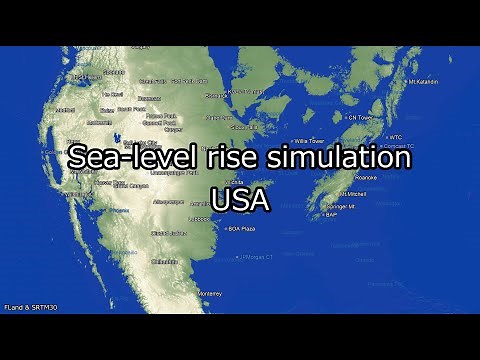 【Map】Sea Level Rise Simulation - USA