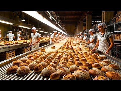 How Sourdough Bread is Made | FULL Automated Factory Process | Inside The Factory