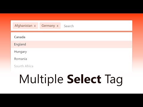 Pure JavaScript - HTML Multiple Select Tag