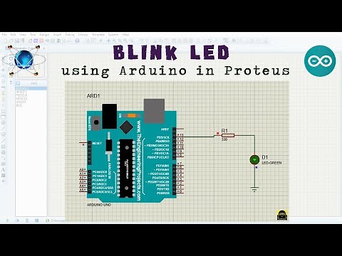 Blink LED with Arduino using Proteus | Blinking LED experiment | Arduino | Proteus