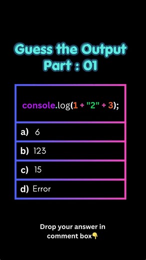 Guess the Output | JavaScript Output Challenge | ⚡ Coding Challenge #javascript #quiz #quiztime