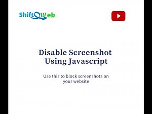 Disable Screenshot Using Javascript