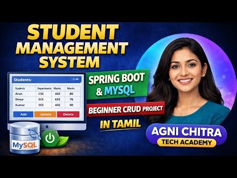 Student Management System Using Spring Boot & MySQL | Beginner friendly project in tamil