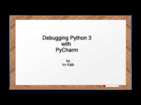 Debugging Python 3 with PyCharm