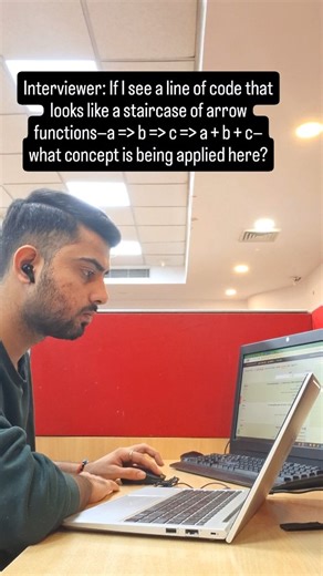 Phoenix | Tech Creator | Web Dev on Instagram: "Comment 'NESTED' for detailed explanation of the concept. ✅ Currying in JavaScript = breaking one function into multiple single-argument functions. Example: sum(a)(b)(c) instead of sum(a,b,c) 🧠 Thanks to closures, each function remembers the previous value. ⚡ Arrow functions make this pattern super clean in ES6. Save this if you’re preparing for frontend interviews. Follow for daily JS & React concepts. [JavaScript Currying, Functional Programming