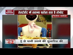 Watch: Karnataka restaurant gets robot waiter