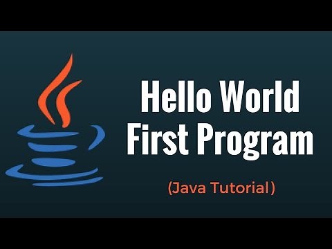 First Program | Hello World | Java Tutorial