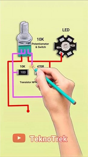 How to Make a Simple LED Circuit at Home! | SS8050 Transistor Circuit Explained 🔧💡 #shorts