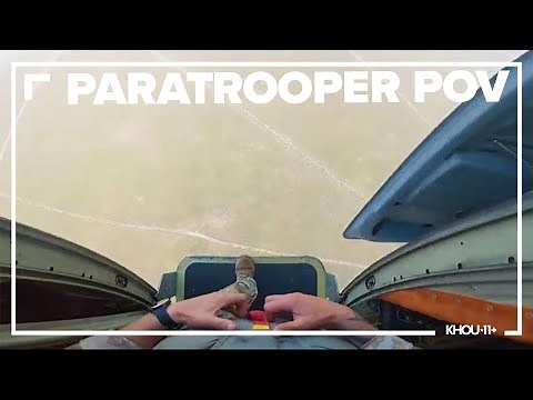 What it's like for an Army Paratrooper to step into the air over a drop zone