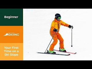 Your first time on a ski slope (HOW TO STOP ON SKIS FOR BEGINNERS)