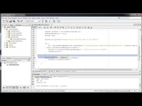 Java Tutorial 9 - Reading text files with BufferedReader